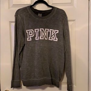 PINK oversized distressed looking sweatshirt